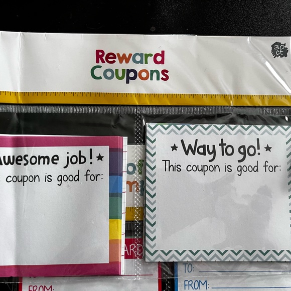 Teacher Pack - stickers, Notebook, Coupons, Compliments - Picture 5 of 8